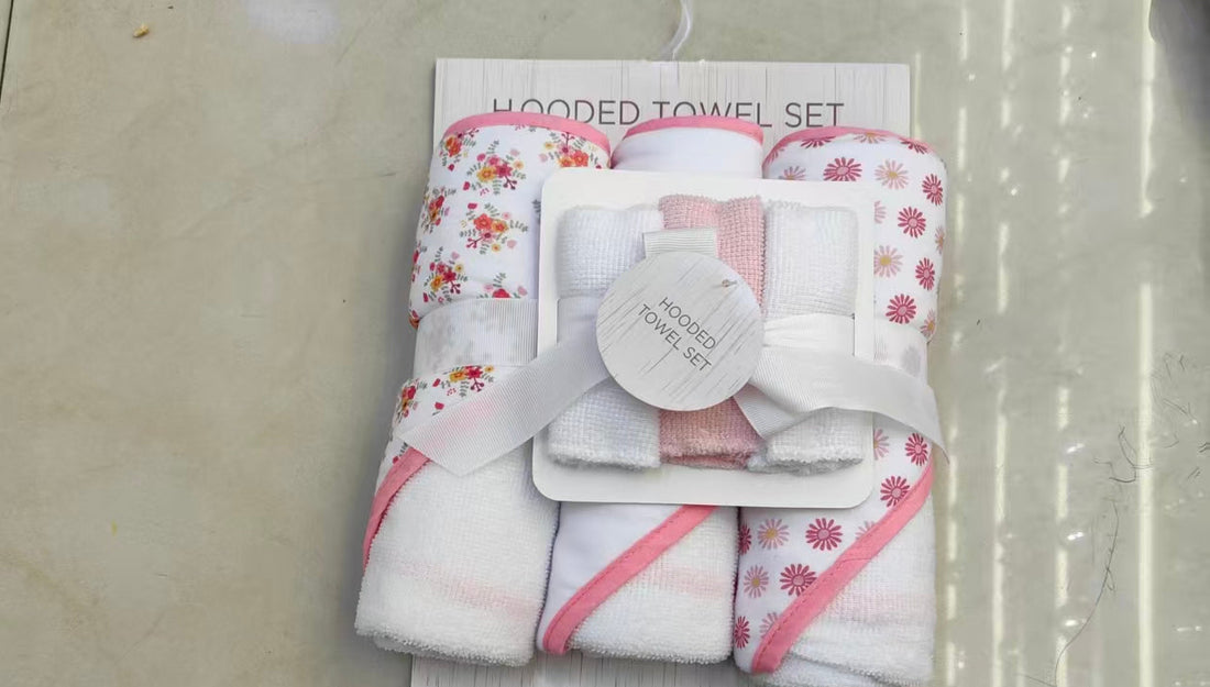 Baby Hooded towel & washcloth set