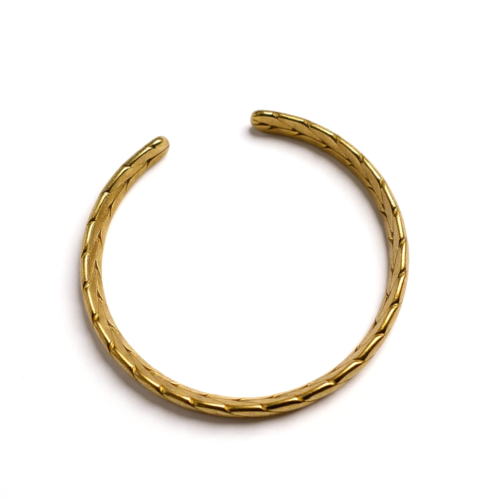 Olive 18k Gold Plated Cuff Bangle