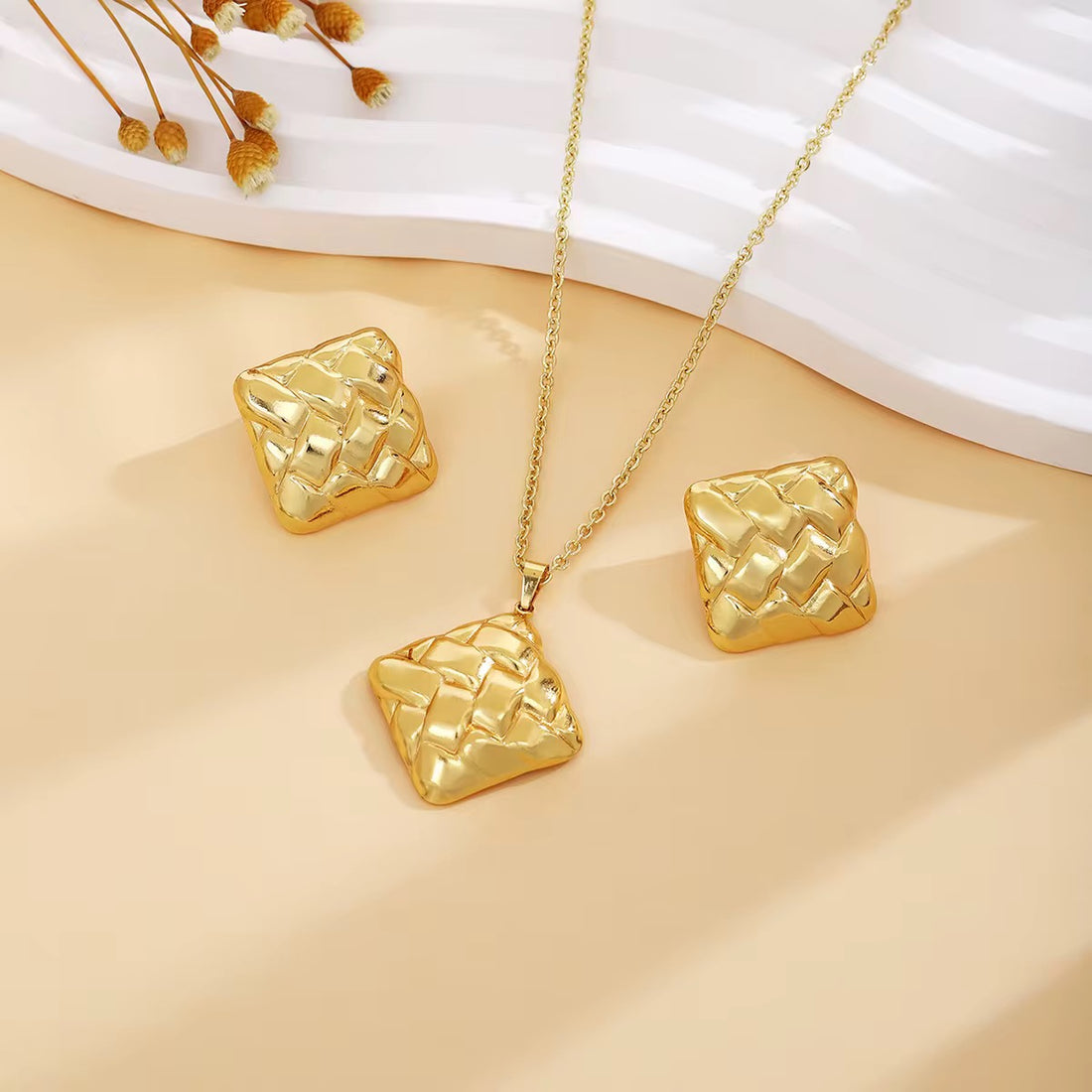 Earrings and Pendant Necklace Set