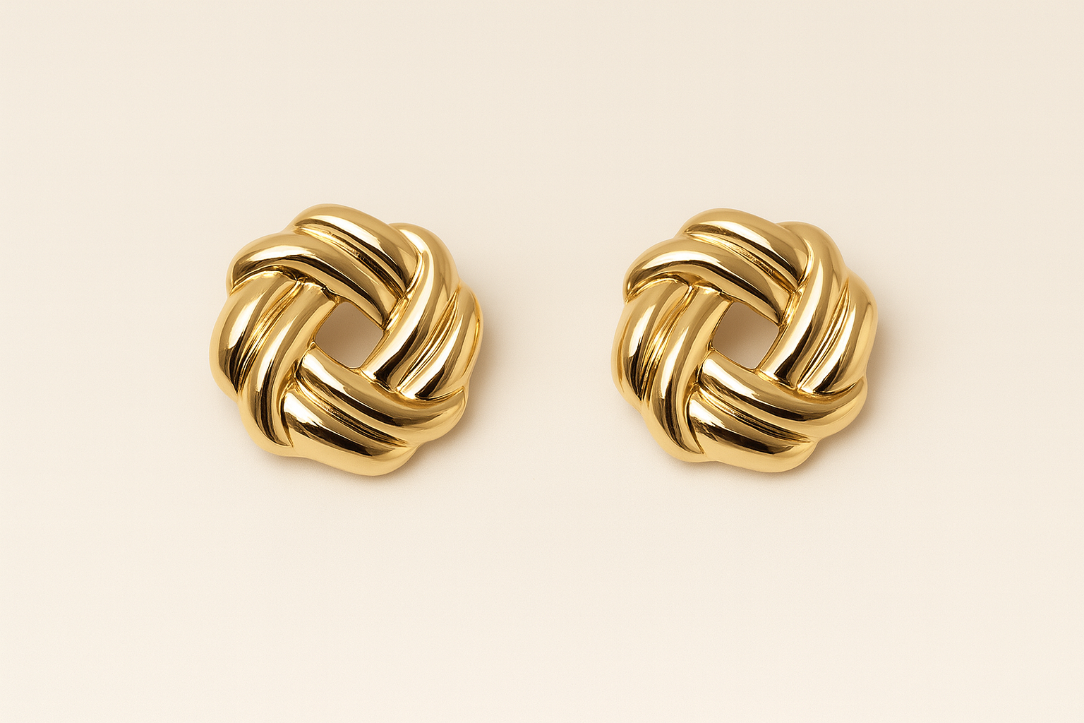 Noa Gold-Plated Interwoven Hoop Earrings – Non-Tarnish Lightweight
Jewellery by GBL Accessories UK.