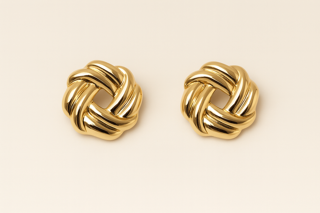 Noa Gold-Plated Interwoven Hoop Earrings – Non-Tarnish Lightweight
Jewellery by GBL Accessories UK.