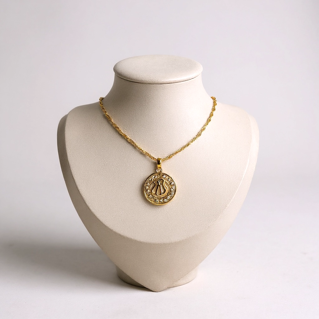 ALLAH 24k gold plated pendant