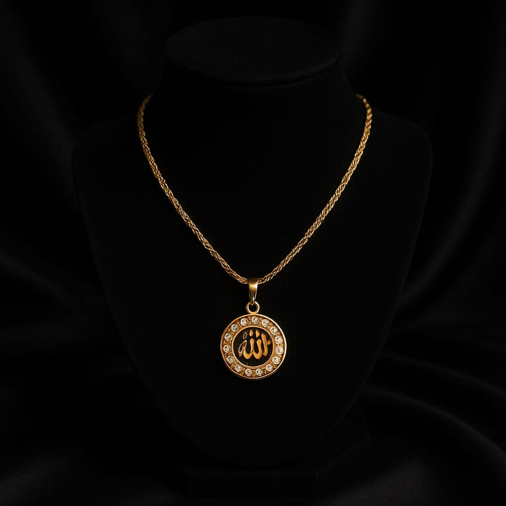 ALLAH 24k gold plated pendant
