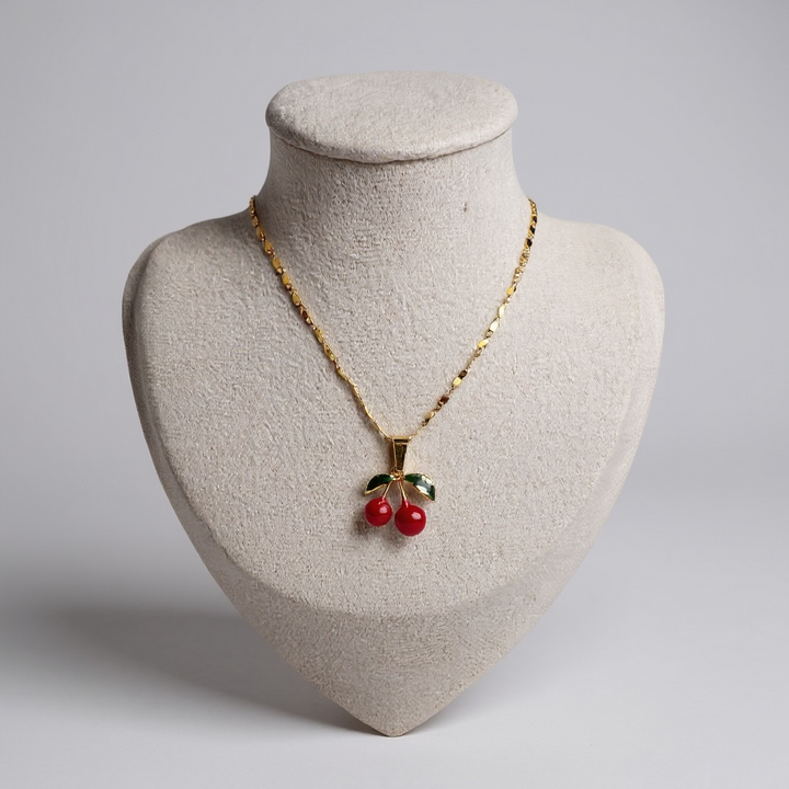 Cherry 18k Gold Plated Pendant