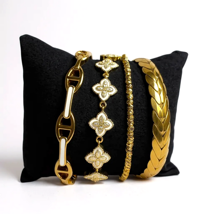 Ellie Stackable Bracelets and Bangle Set