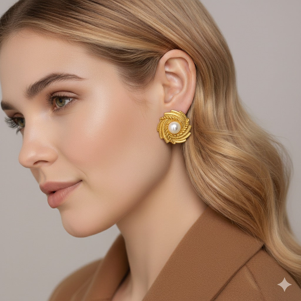 Selene 18K Gold-plated Stainless Steel Earrings
