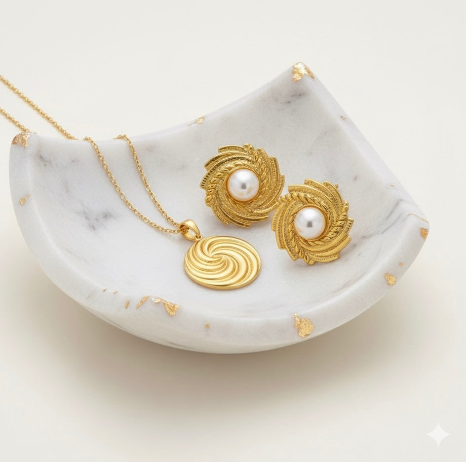 Selene 18K Gold-plated Stainless Steel Earrings