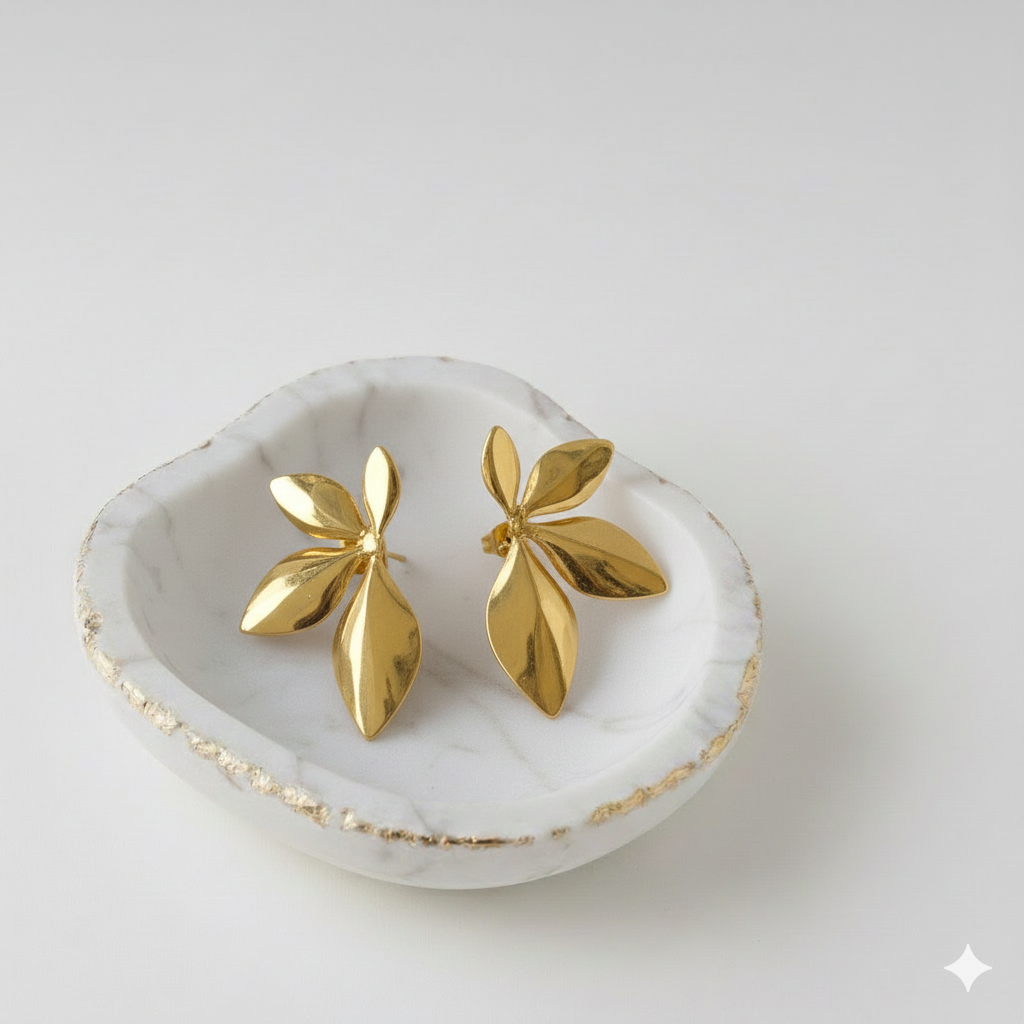 Lira 18K Gold-plated Stainless Steel Earrings