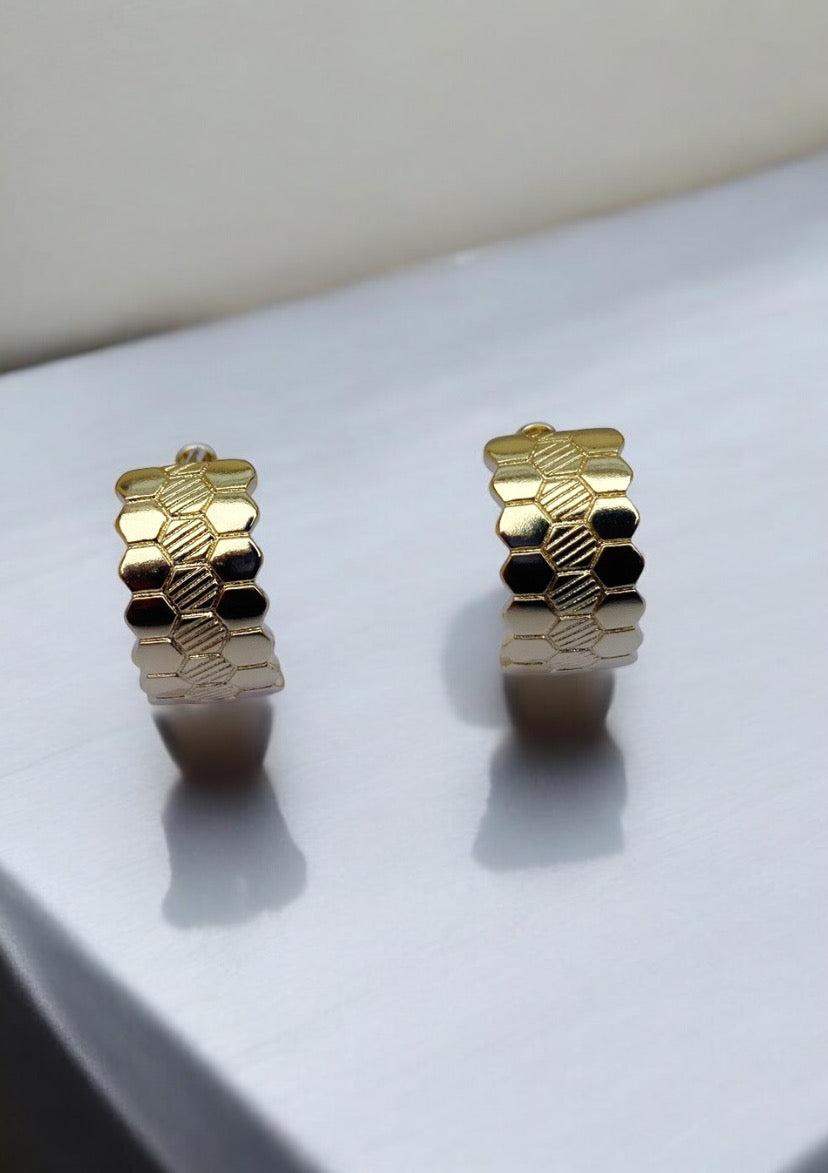 Imprint Mini Hoop Earrings