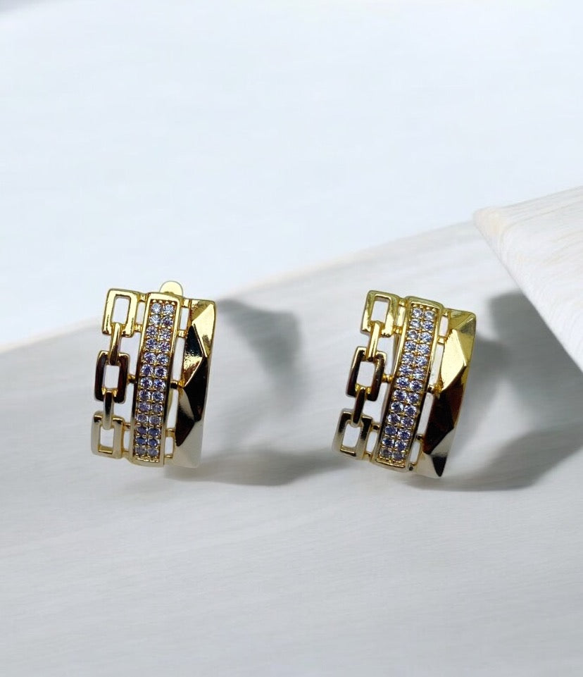 3Looks Stud Earrings