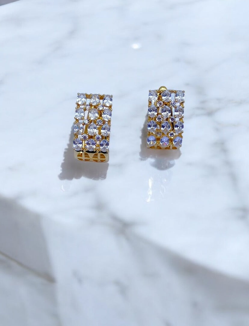 Bold Diamante Earrings
