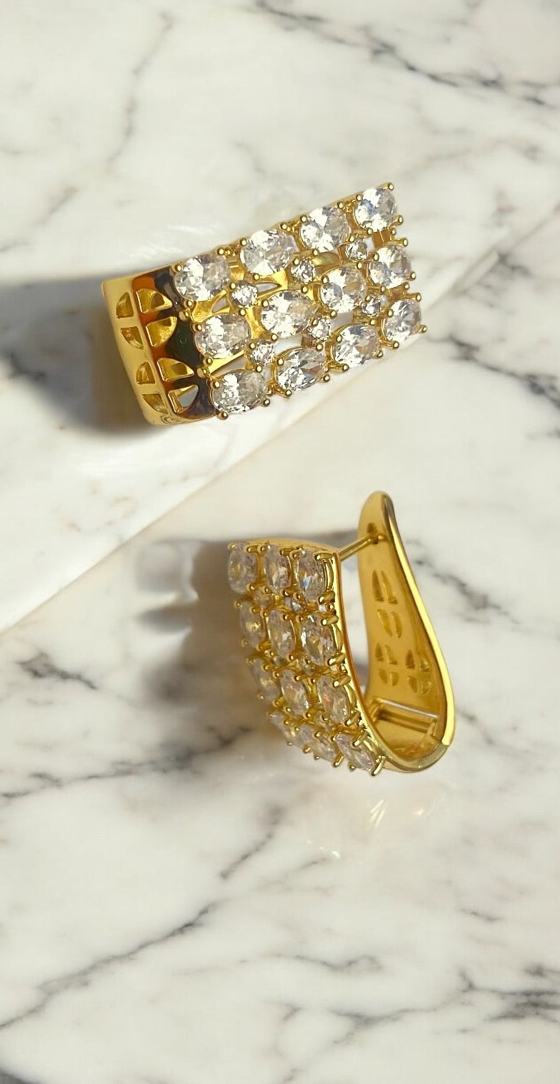 Bold Diamante Earrings