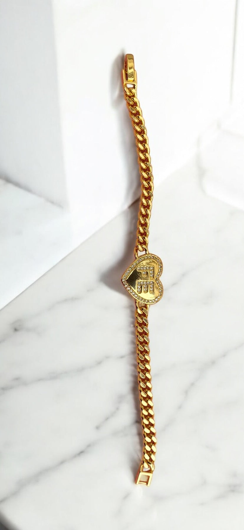 FE Cuban Gold Plated Bracelet