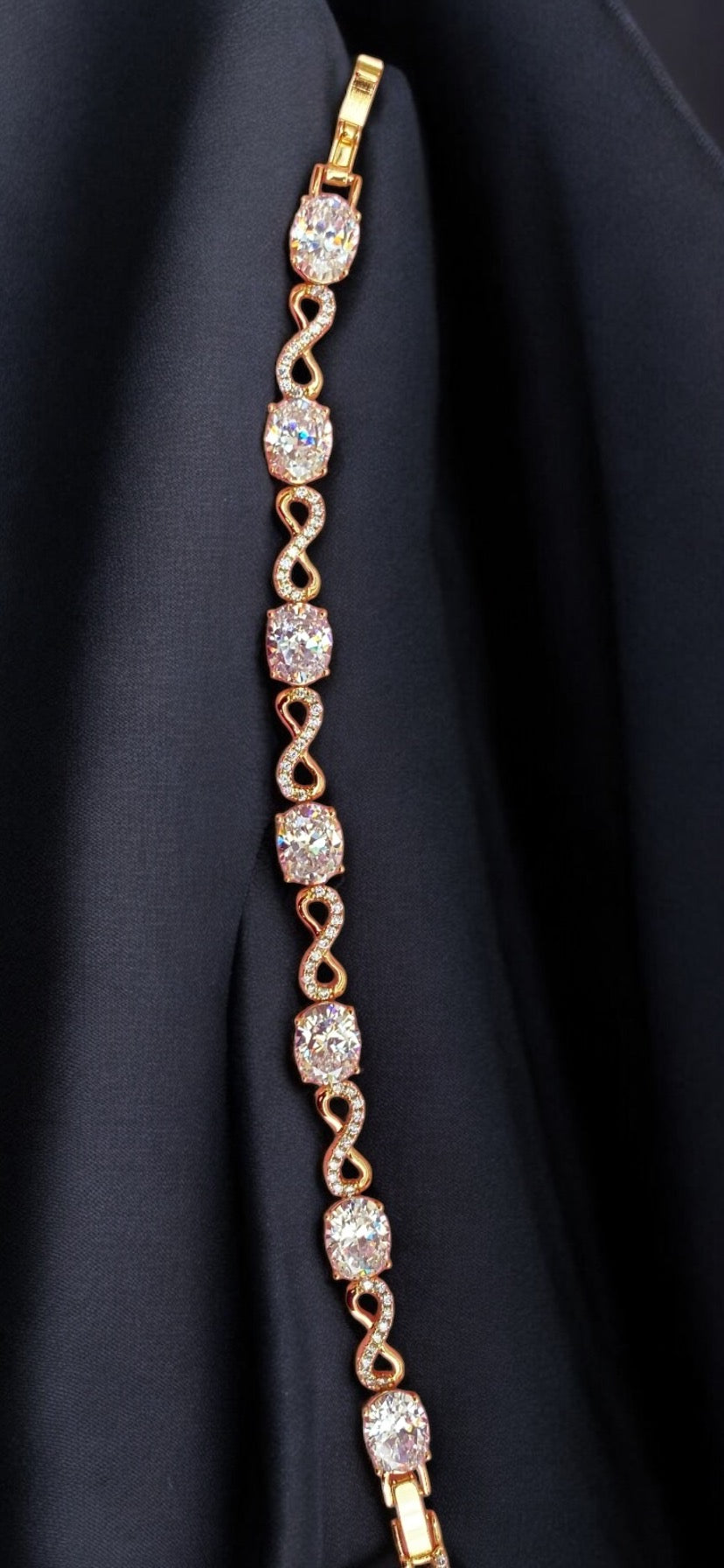 Infinity Stoned Bracelet