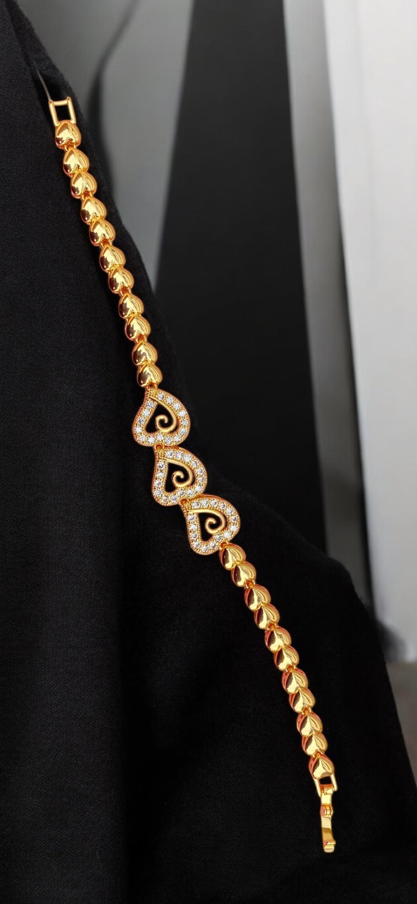 3Heart Gold Bracelet