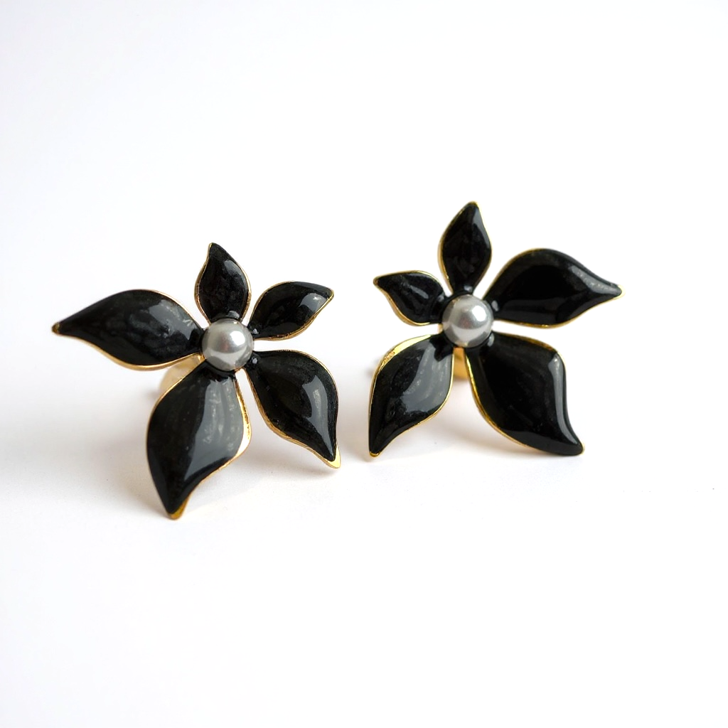 Nocturne 18K Gold-plated Stainless Steel Earrings